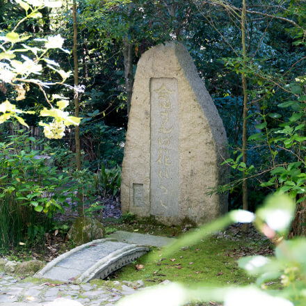 まだま村　念ずれば花ひらくの石碑